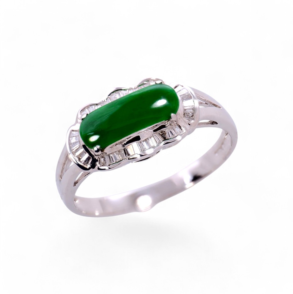 Imperial Green Jade Ring 028