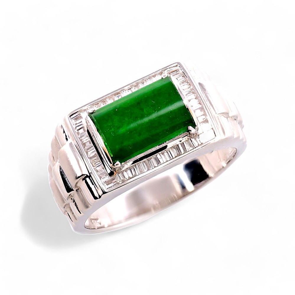 Imperial Green Jade Ring 033