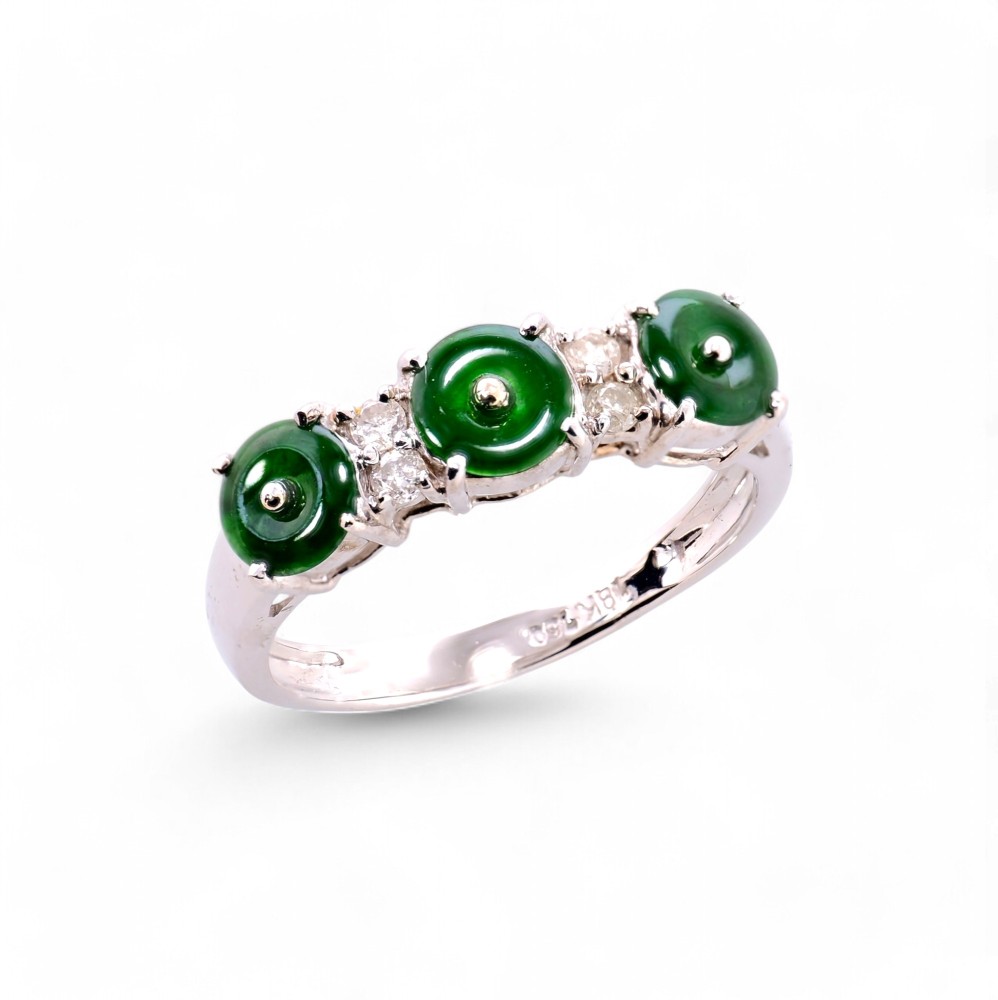 Imperial Green Jade Ring 035