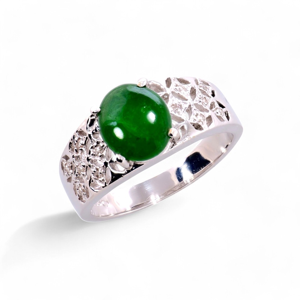 Imperial Green Jade Ring 040