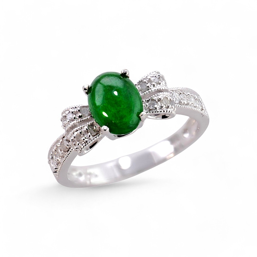 Imperial Green Jade Ring 042