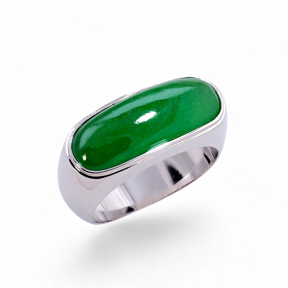 Imperial Green Jade Ring 045