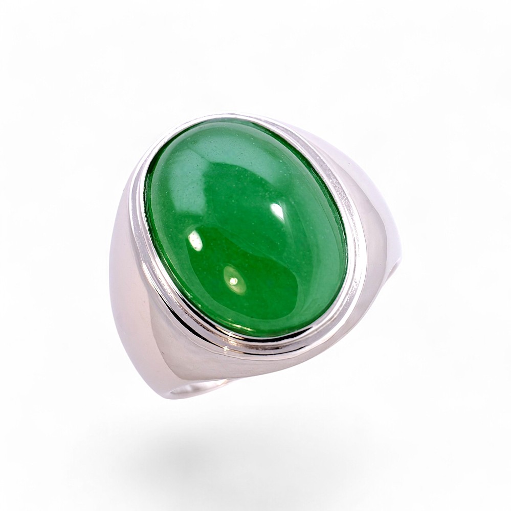 Silver Jade Ring 003