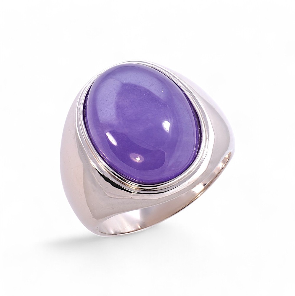 Silver Jade Ring 008