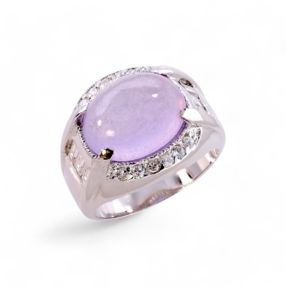 Silver Jade Ring 016