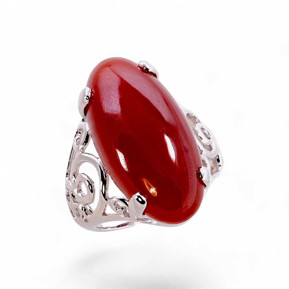 Silver Jade Ring 026