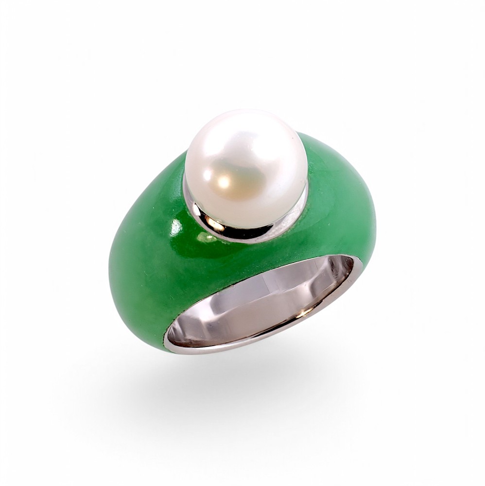 Silver Jade Ring 031