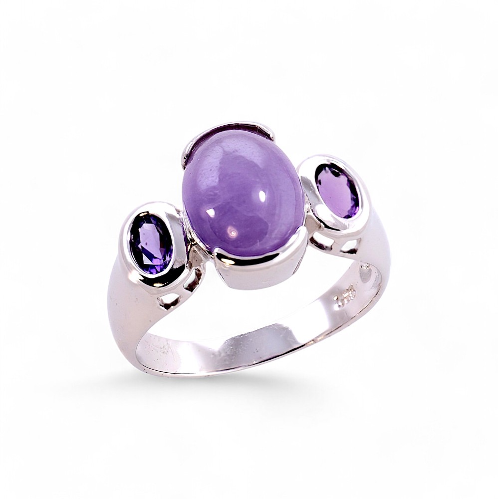 Silver Jade Ring 035
