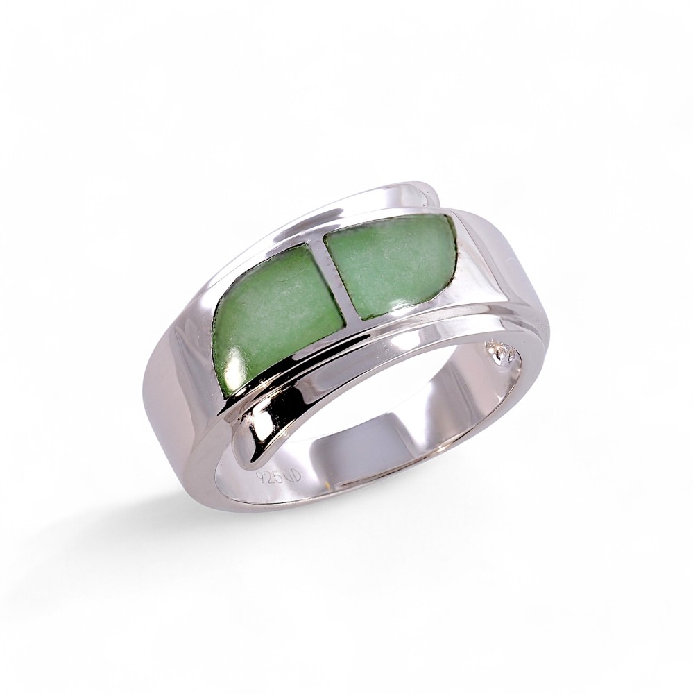 Silver Jade Ring 037