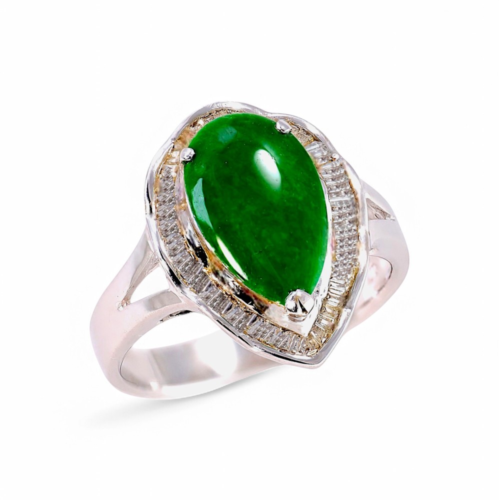Imperial Green Jade Ring 019