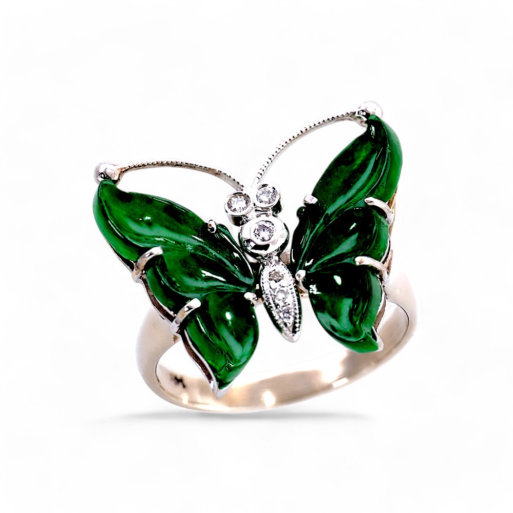 Imperial Green Jade Ring 061