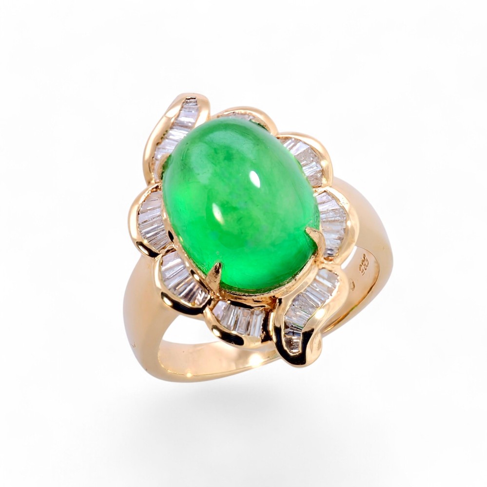 Imperial Green Jade Ring 062