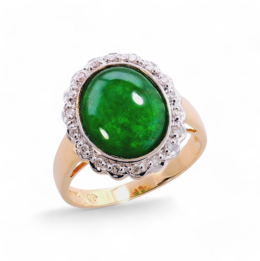 Imperial Green Jade Ring 066