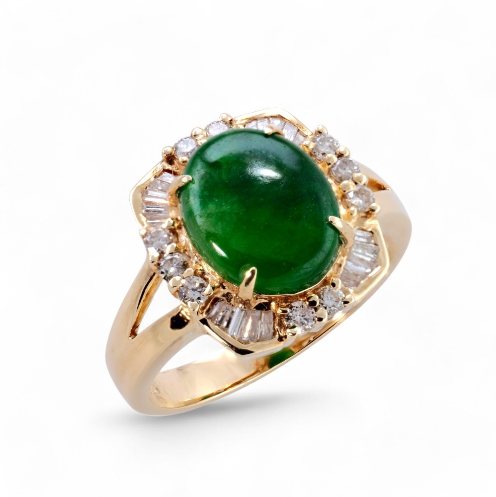 Imperial Green Jade Ring 069