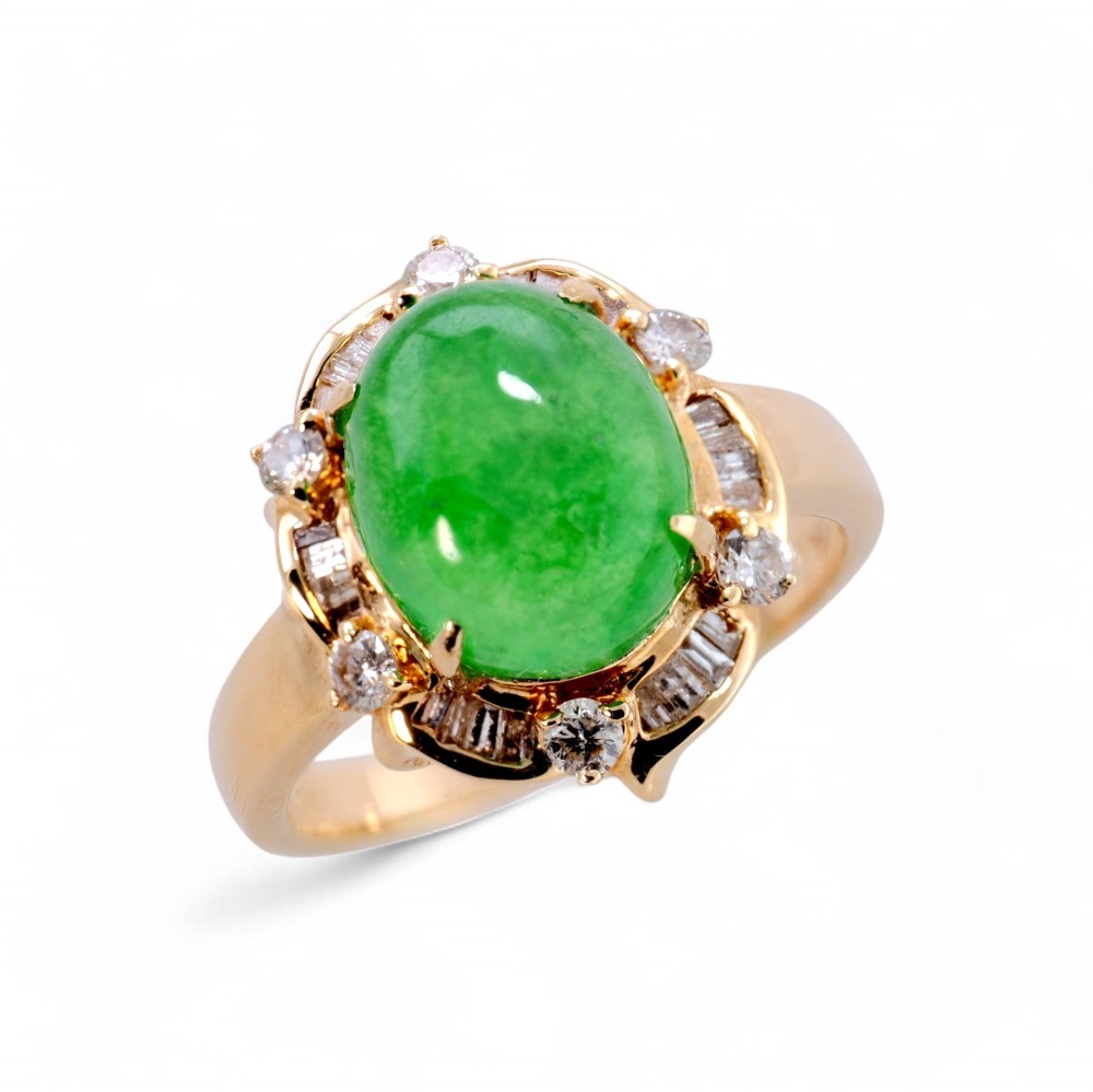 Imperial Green Jade Ring 071