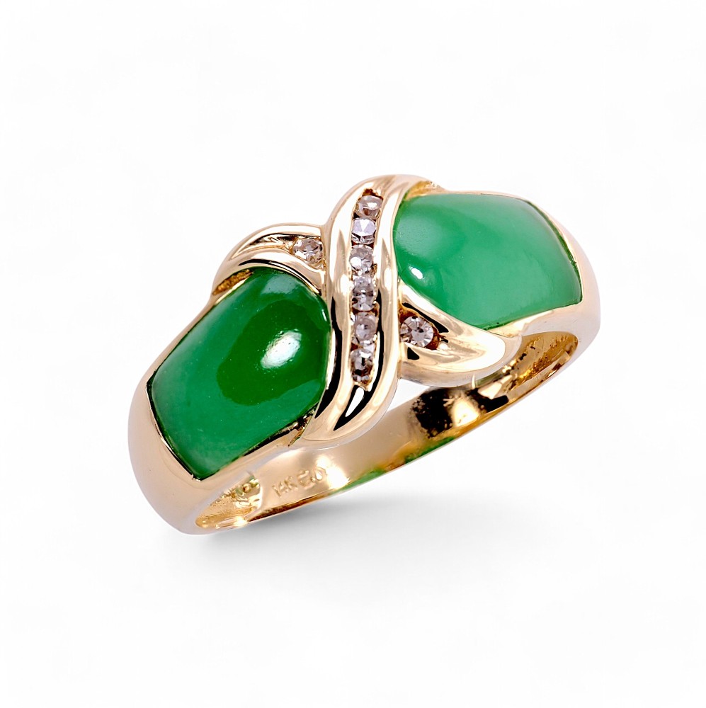 Imperial Green Jade Ring 072