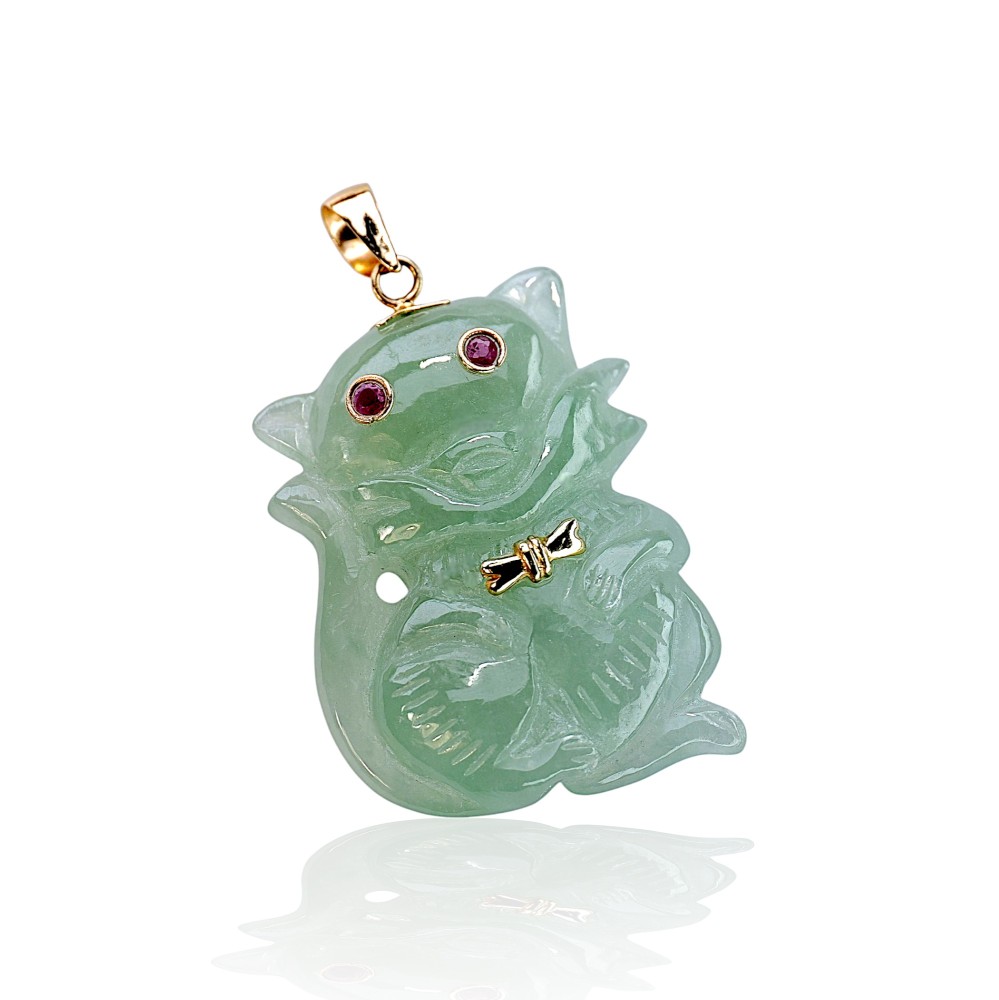 Carved Jade Pendant 038