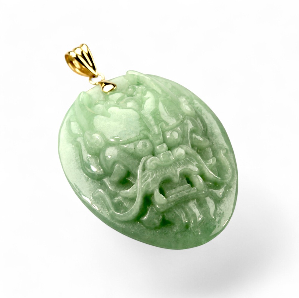 Carved Jade Pendant 044
