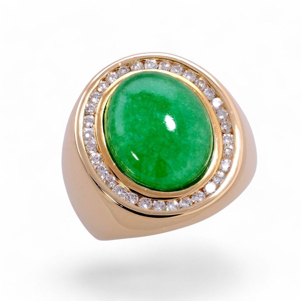 Imperial Green Jade Ring 068