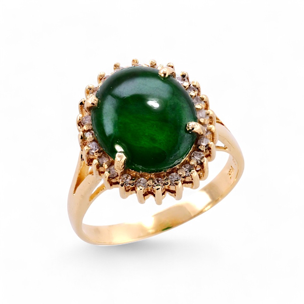 Imperial Green Jade Ring 070