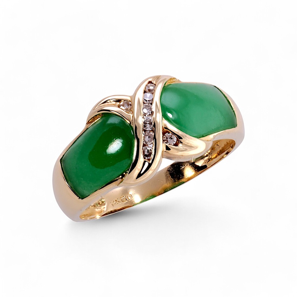 Imperial Green Jade Ring 075