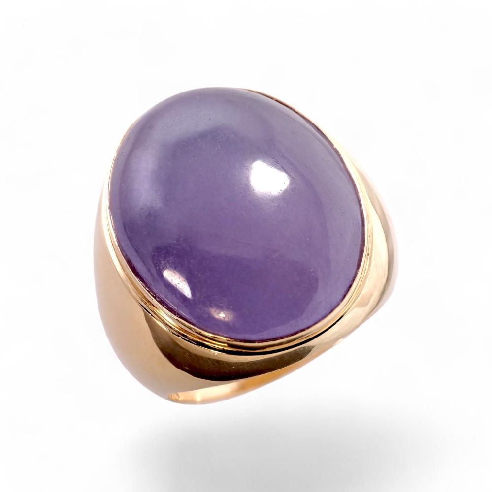 Lavender Jade Ring 025