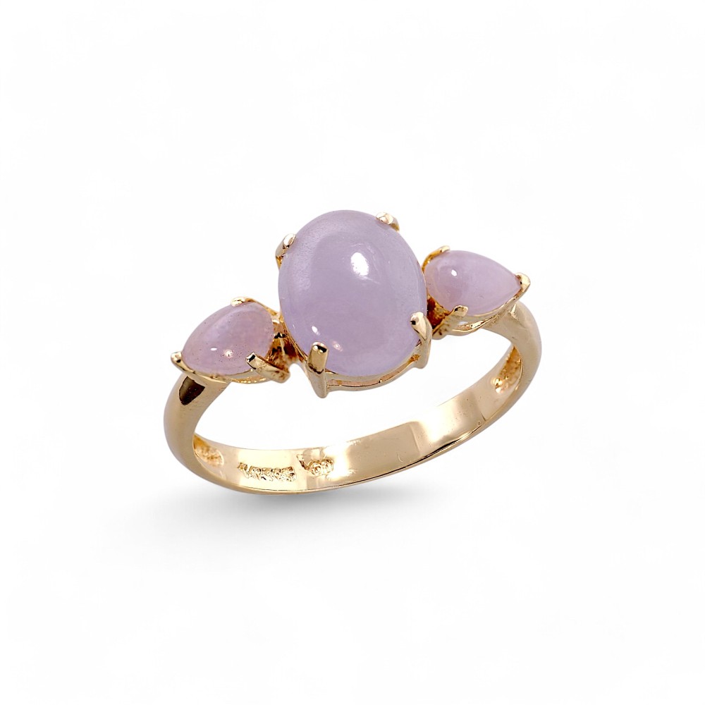 Lavender Jade Ring 040