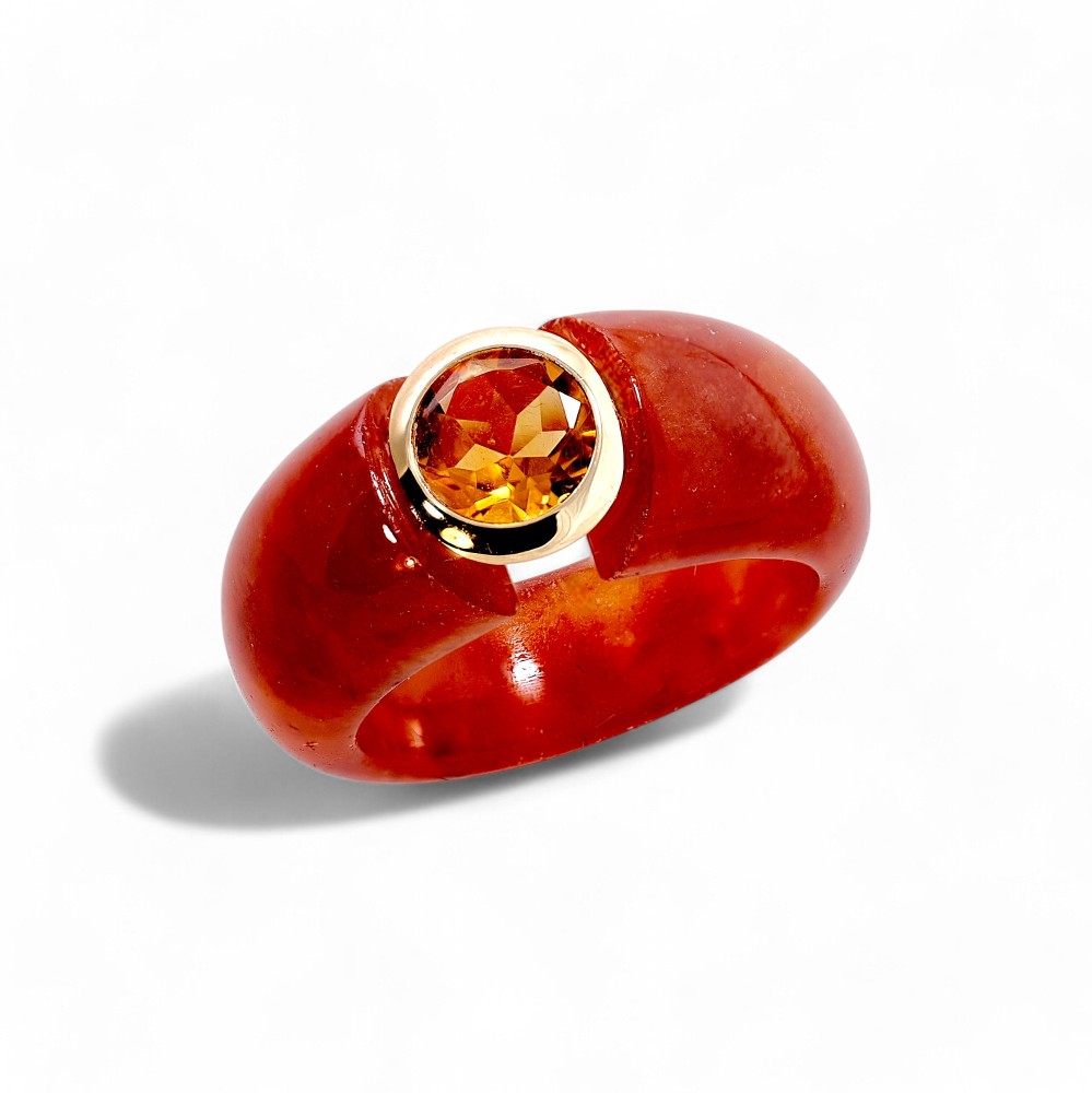 Red Jade Ring 013