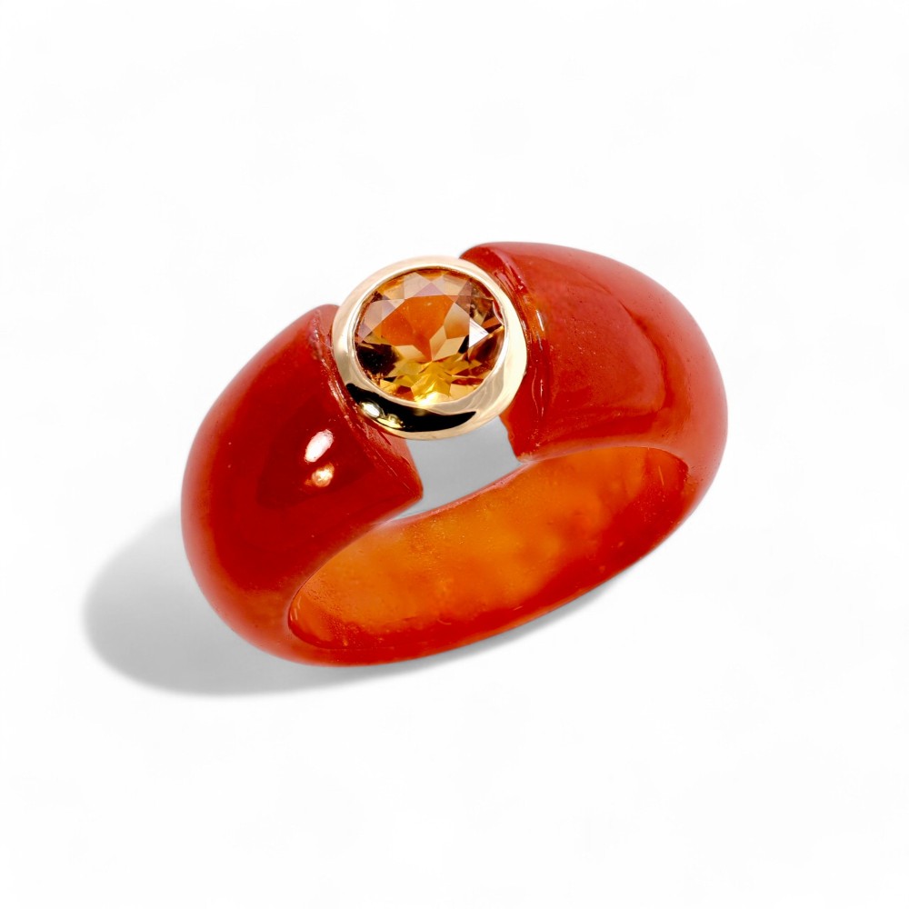 Red Jade Ring 014