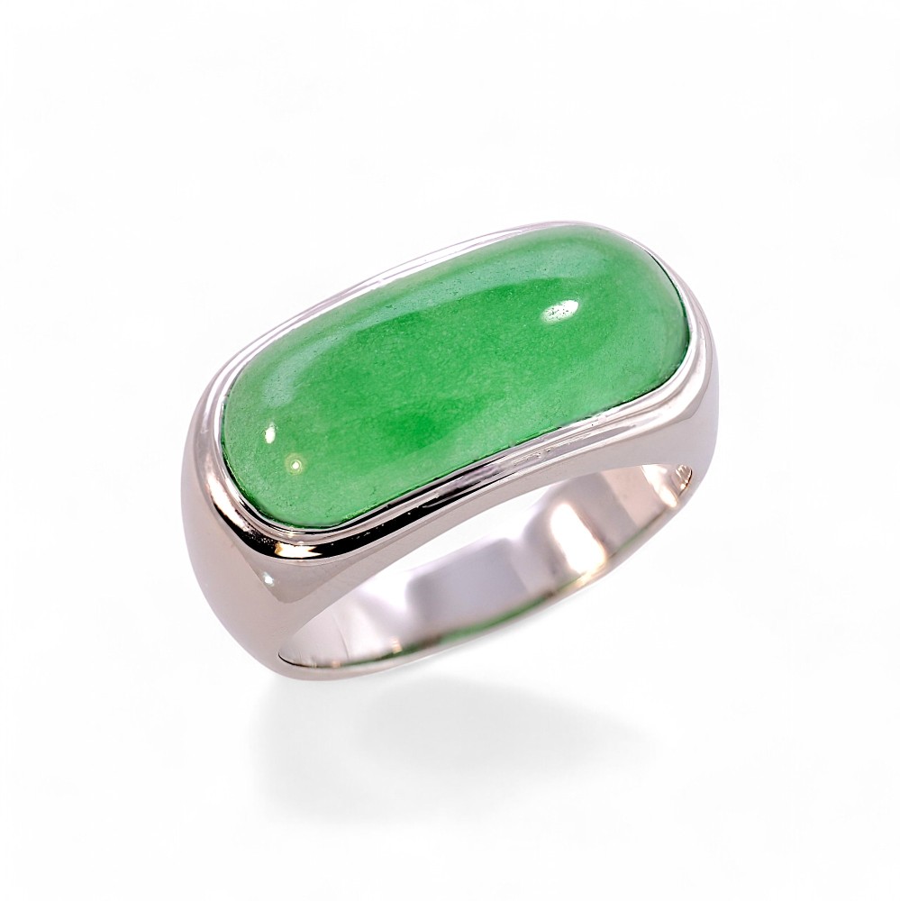 Silver Jade Ring 001