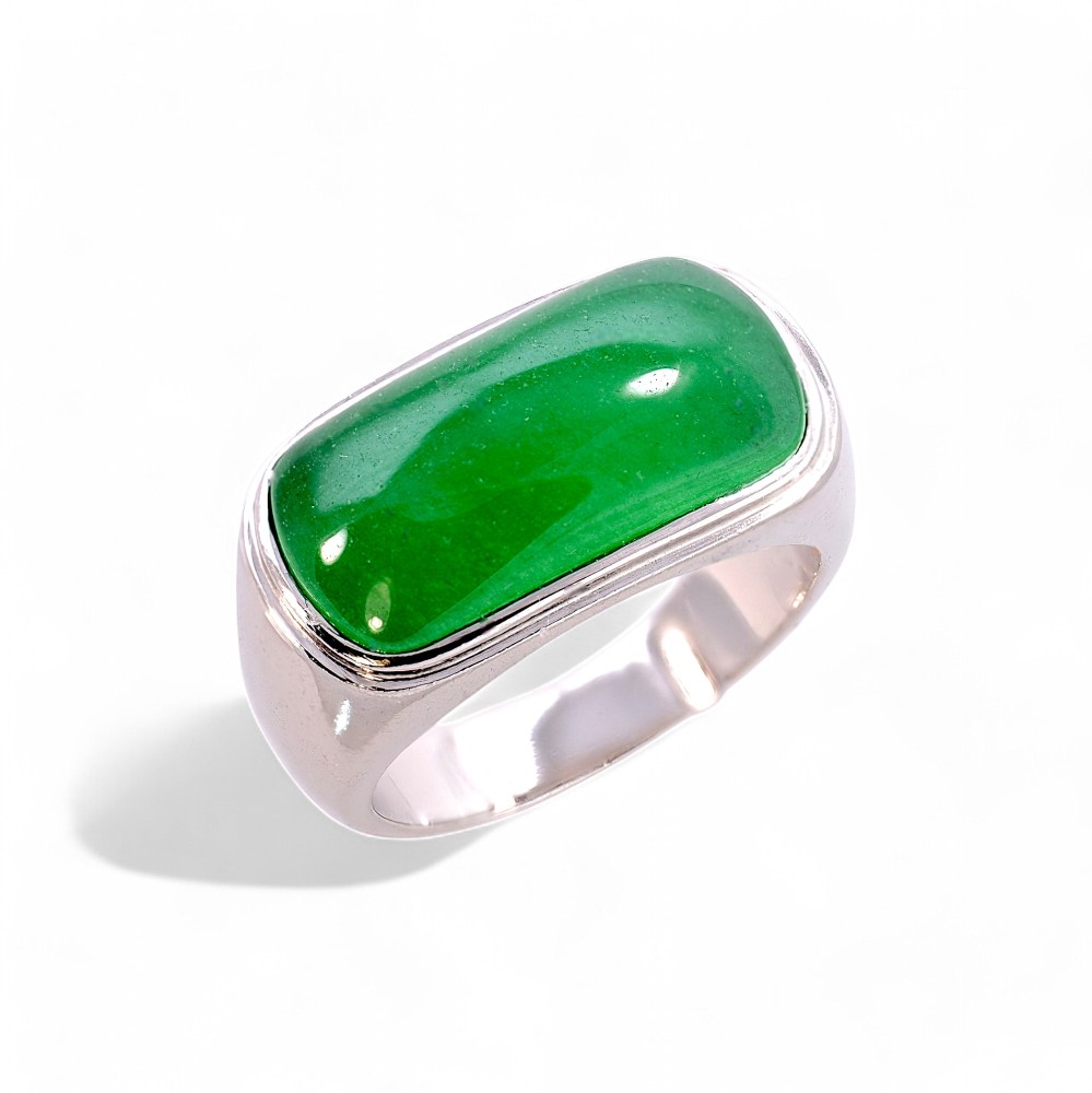 Silver Jade Ring 002