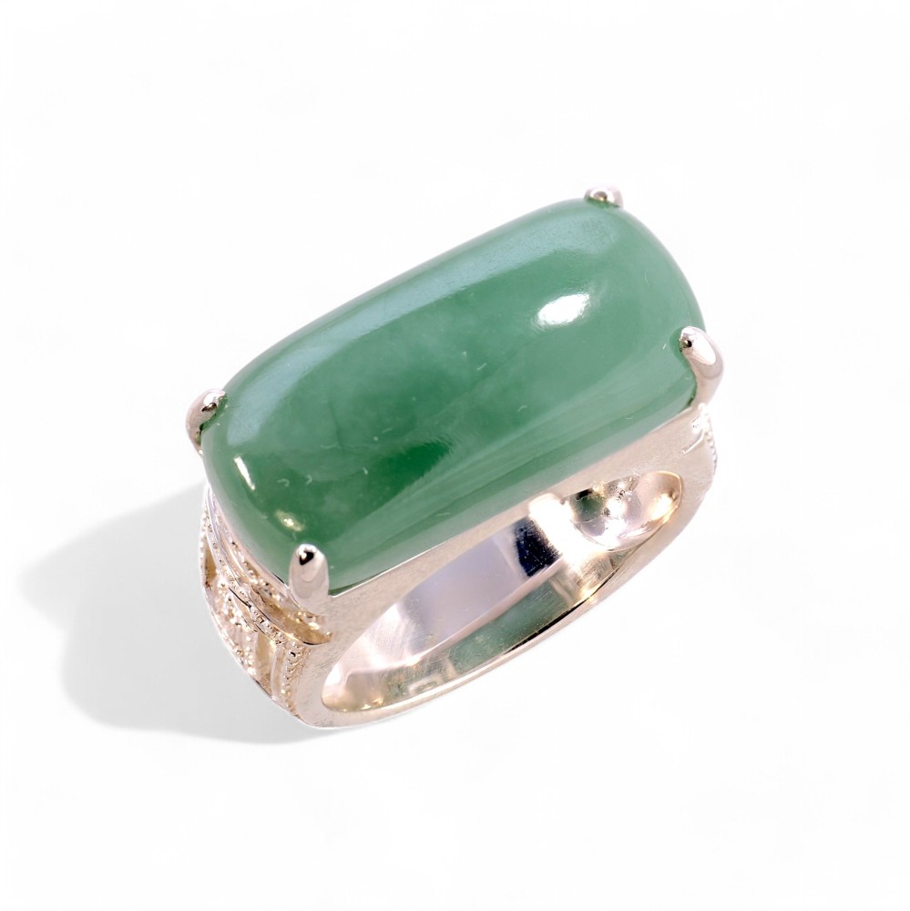 Silver Jade Ring 003