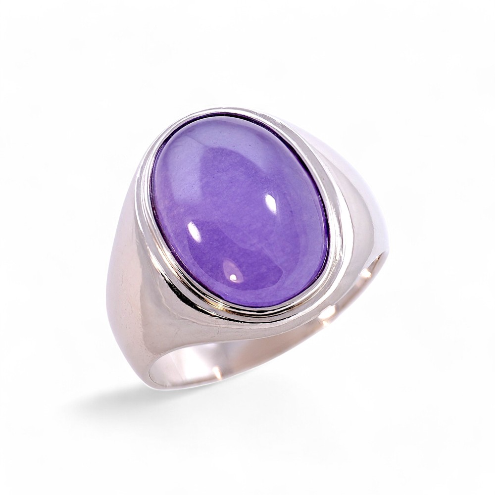 Silver Jade Ring 007