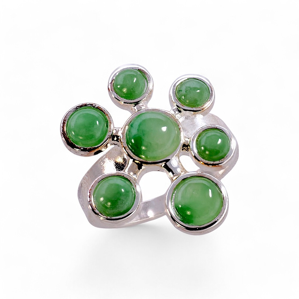 Silver Jade Ring 019