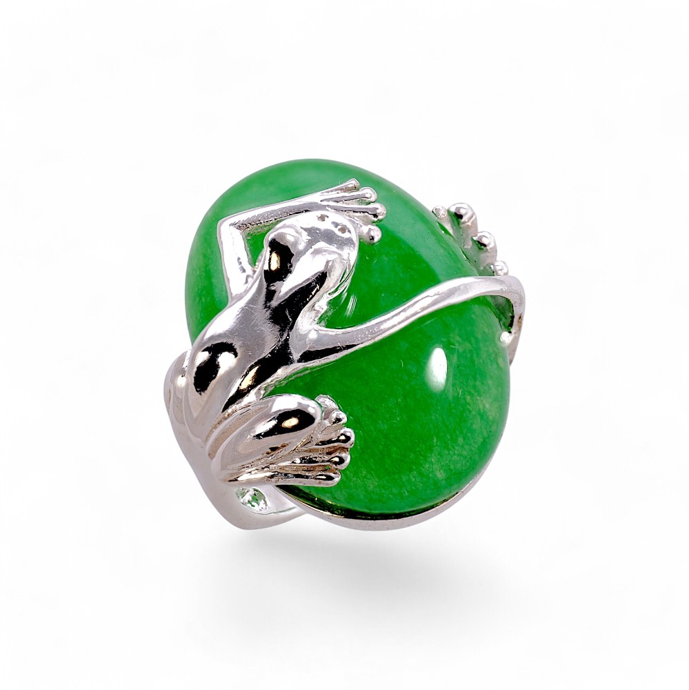 Silver Jade Ring 033