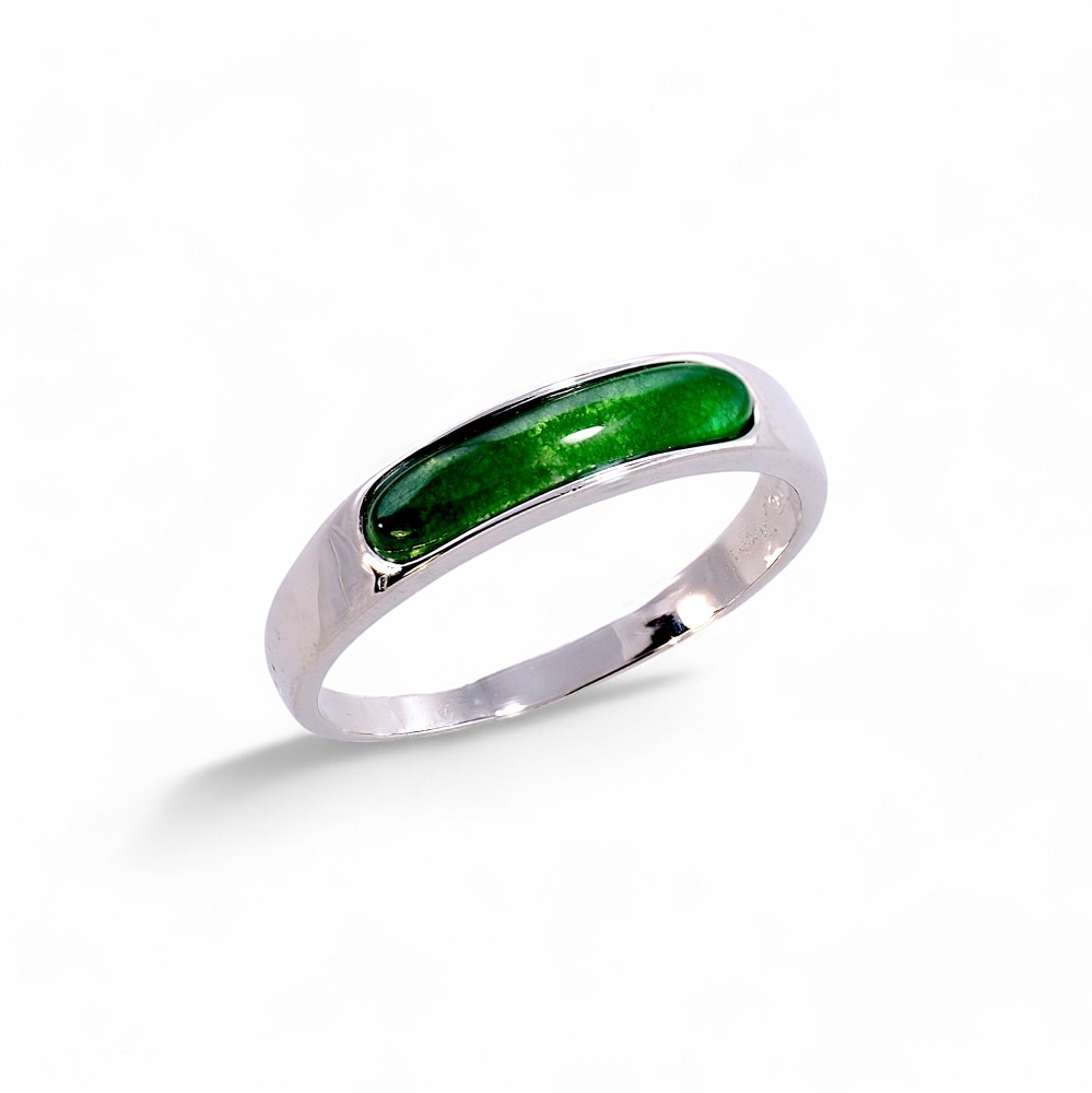 Silver Jade Ring 045
