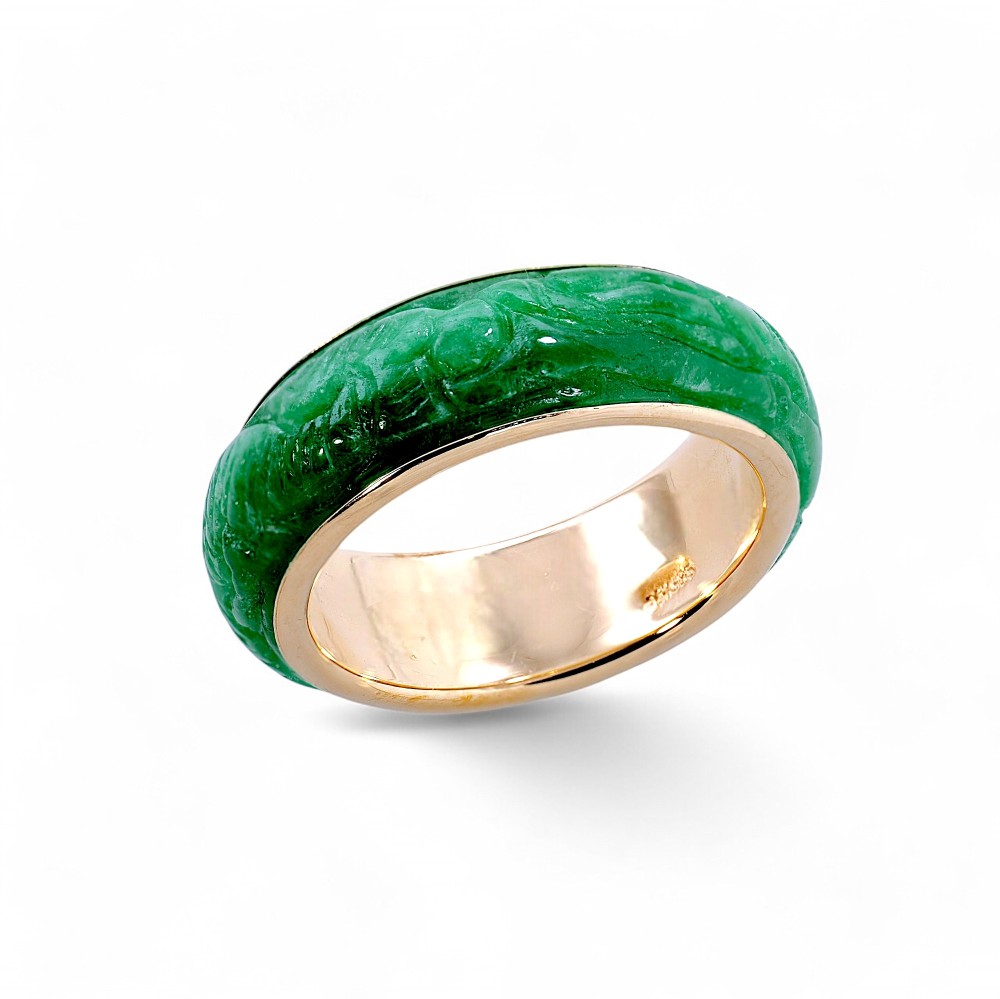 Green Jade Ring 074