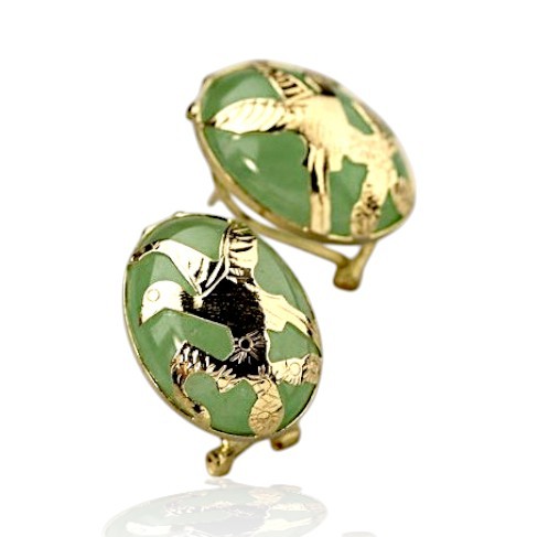Green Jade Earrings 11