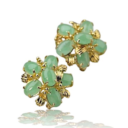 Green Jade Earrings 17