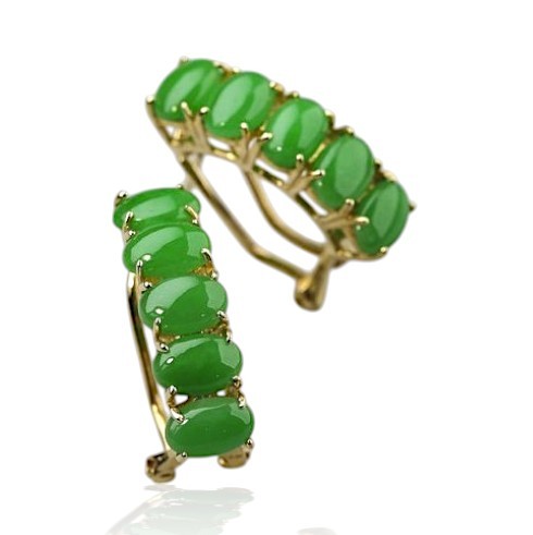 Green Jade Earrings 19