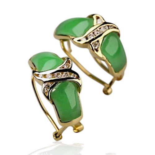 Green Jade Earrings 20