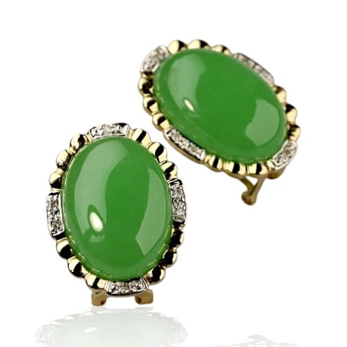 Green Jade Earrings 23