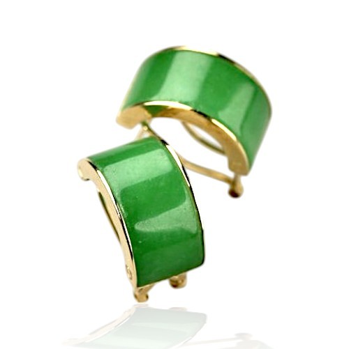 Green Jade Earrings 57