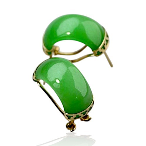Green Jade Earrings 08