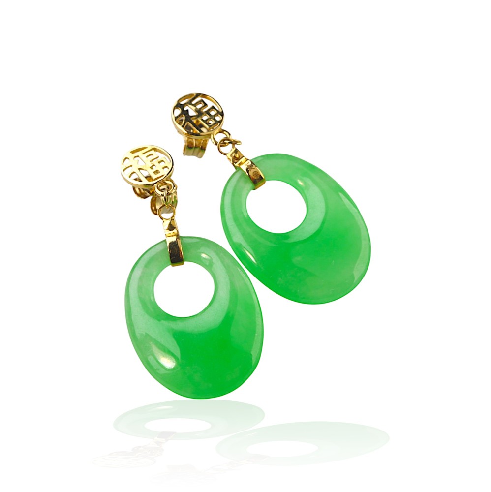 Dangling Jade Earrings 02