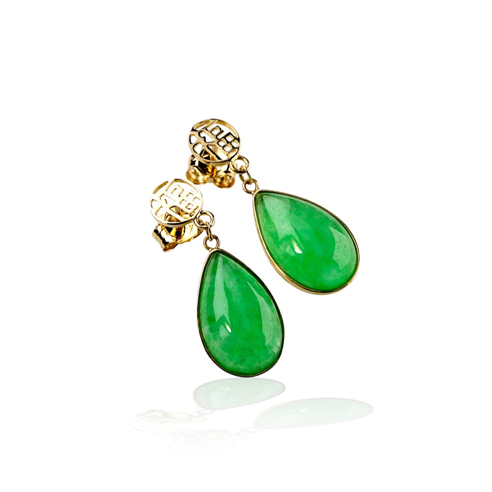 Dangling Jade Earrings 06