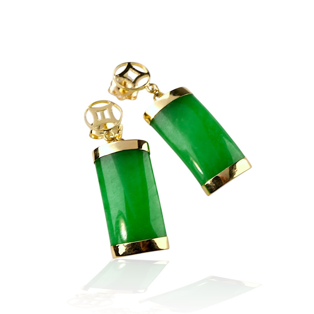 Dangling Jade Earrings 09