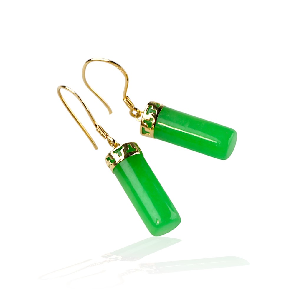 Dangling Jade Earrings 13