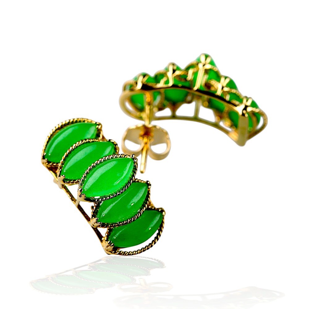 Green Jade Earrings 75