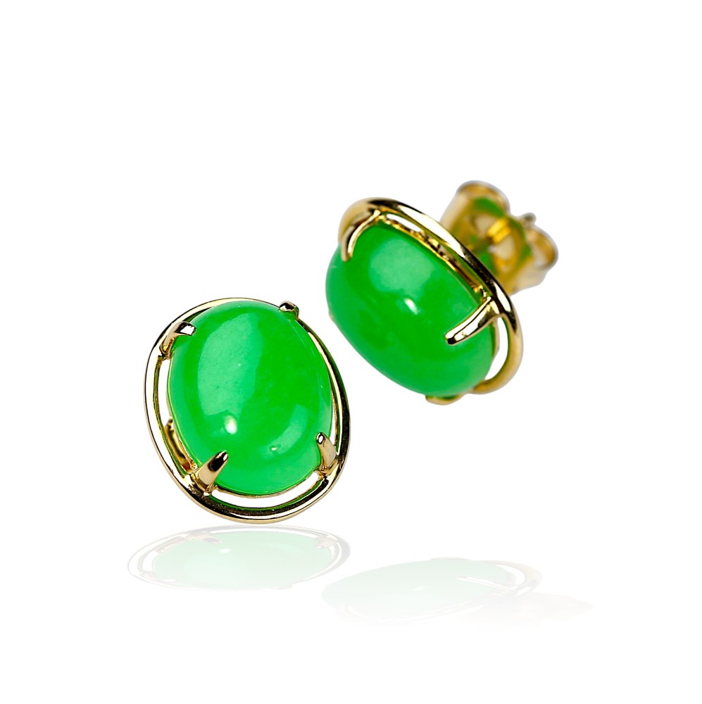 Green Jade Earrings 76